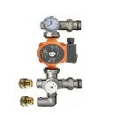 Pump mixer blending valve - set
