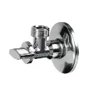 Stainless steel angled water isolating valve 1/2x1/2 - D59/L139