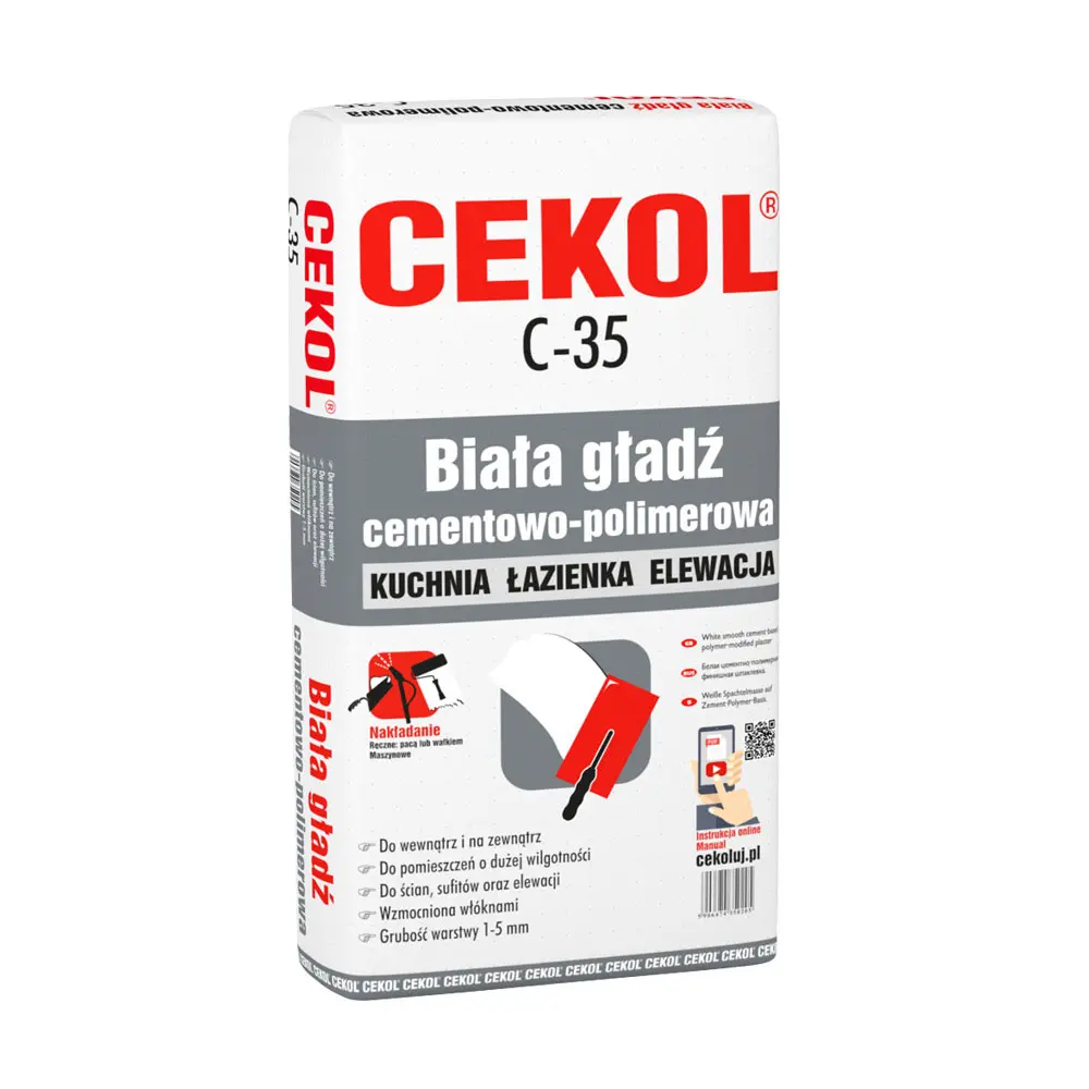 Cekol C-35 Smooth render - 20kg