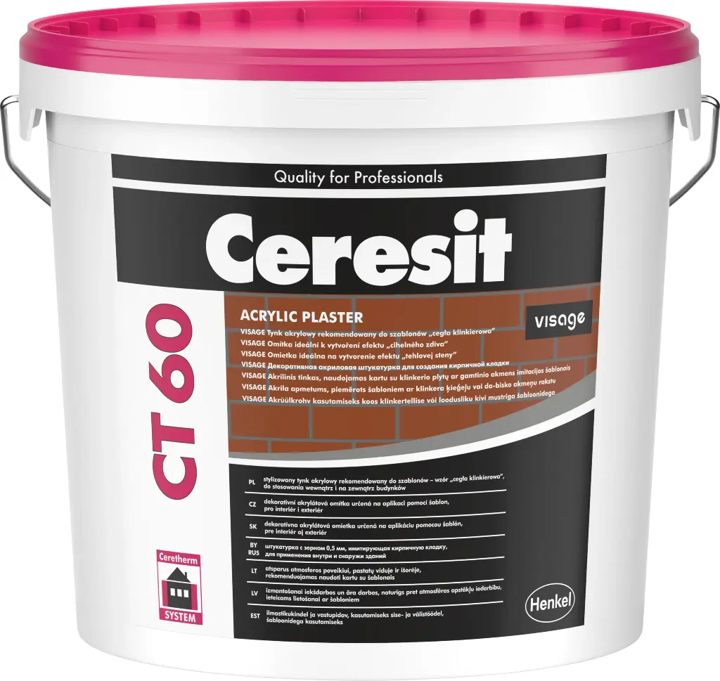 Ceresit CT60 VISAGE acrylic render 0.5mm - 25kg