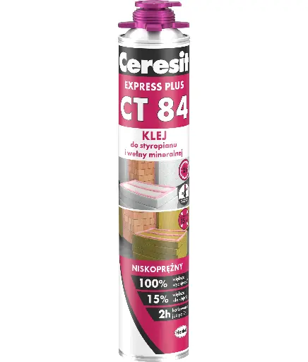 [110042] Ceresit - CT84 Express PU adhesive for EPS and wool – 850ml