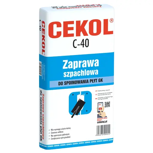 [100401] Cekol C-40 Special patching mortar for pointing of plasterboards - 16kg