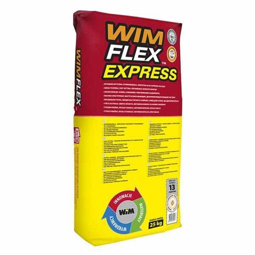 [103336] WIM FLEX EXPRESS S1 highly flexible rapid set adhesive for tiles - 25kg