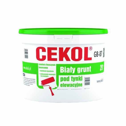 [100692] Cekol GB-87 white primer for external plaster - 20kg